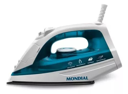 Ferro A Vapor Azul/branco 1200w F-32 Mondial Cor Azul 110v Ferro A Vapor Azul/branco 1200w F-32 Mondial Cor Azul 110v
